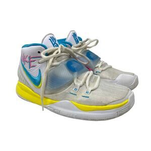 Nike Kyrie 6 GS Neon Graffiti High Top Sneakers 4Y